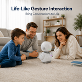 OUROBOT AI Companion Robot, Voice Chat Smart Desktop Robot with Smart Reminders & Friendly Interaction, Wi-Fi Enabled Rechargeable Robot Gift for Kids & Adults, Home & Office