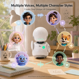 OUROBOT AI Companion Robot, Voice Chat Smart Desktop Robot with Smart Reminders & Friendly Interaction, Wi-Fi Enabled Rechargeable Robot Gift for Kids & Adults, Home & Office