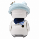 OUROBOT AI Companion Robot, Voice Chat Smart Desktop Robot with Smart Reminders & Interactive Features, Rechargeable AI Robot Gift for Kids & Adults, with Light Blue Star Hat & Denim Plaid Bandana